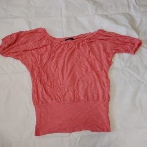 Coral Slouch Shirt